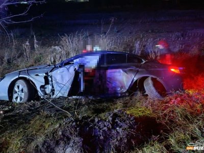 Teška nesreća u Janji: Pijan BMW-om sletio s puta, teško povrijeđena suvozačica